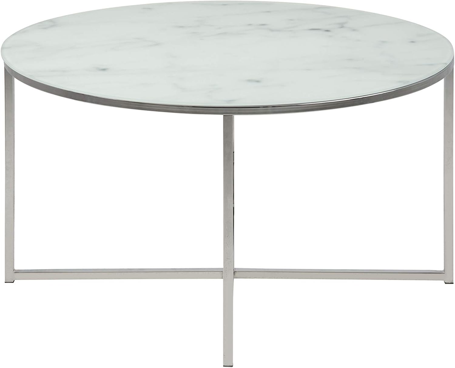 Ac Design Furniture Antje Tavolino da Caffè Rotondo Ø 80x45 cm - immagine 4