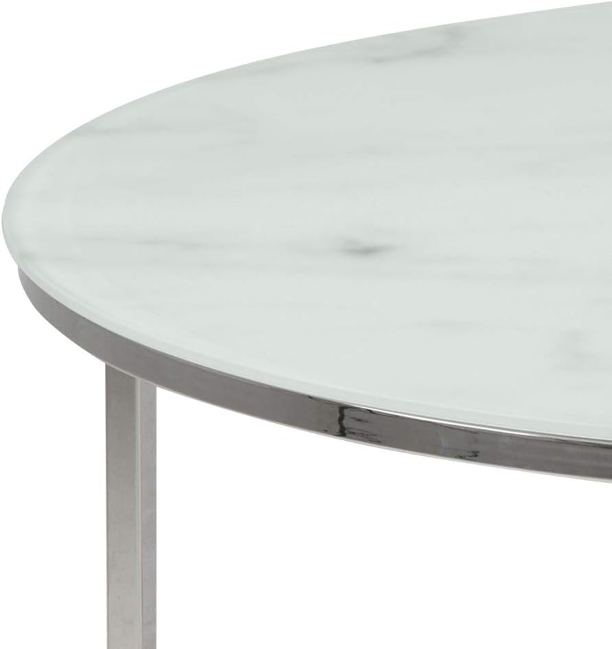 Ac Design Furniture Antje Tavolino da Caffè Rotondo Ø 80x45 cm - immagine 6