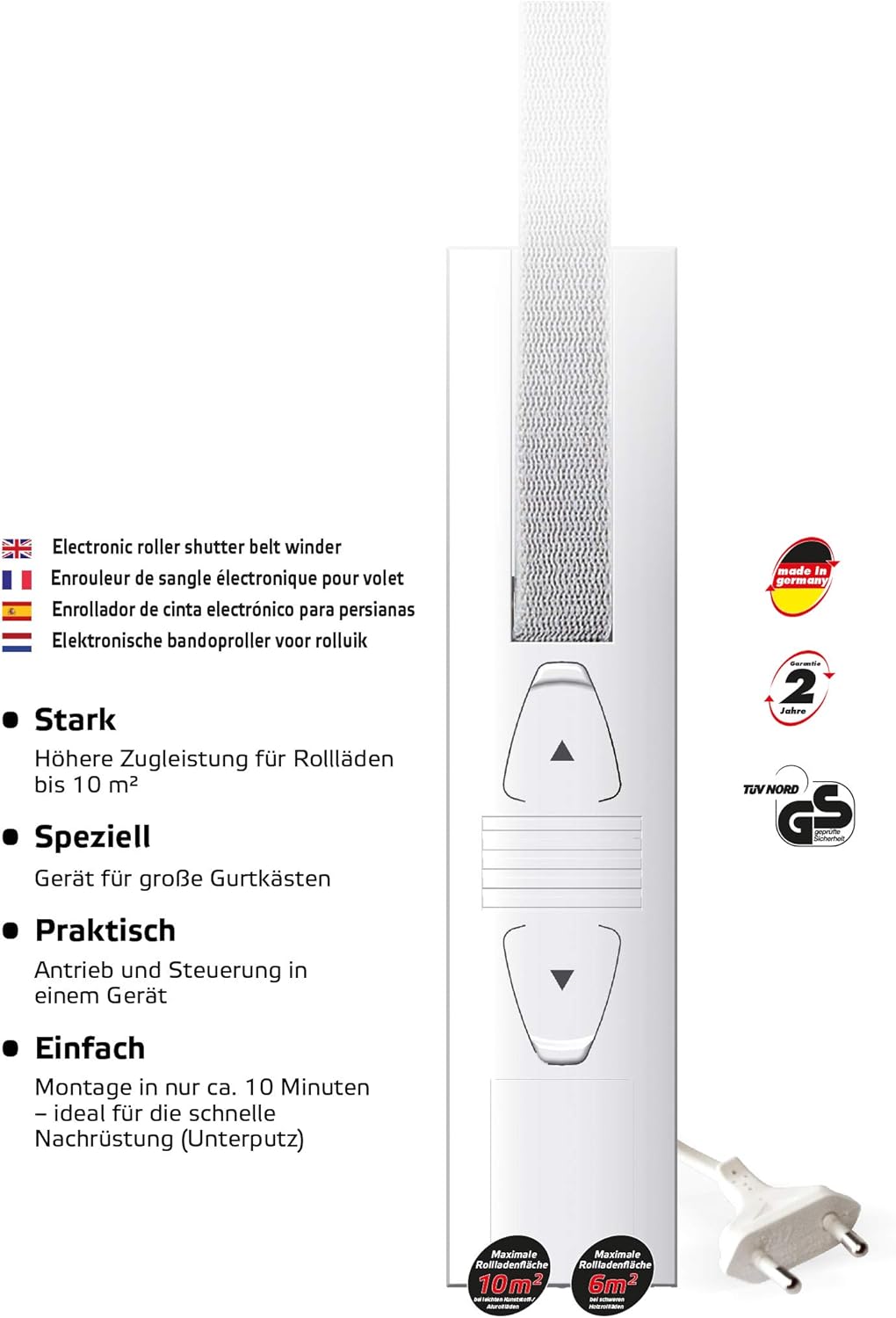 Superrollo GW195 - Avvolgitore Elettrico da Incasso - immagine 3