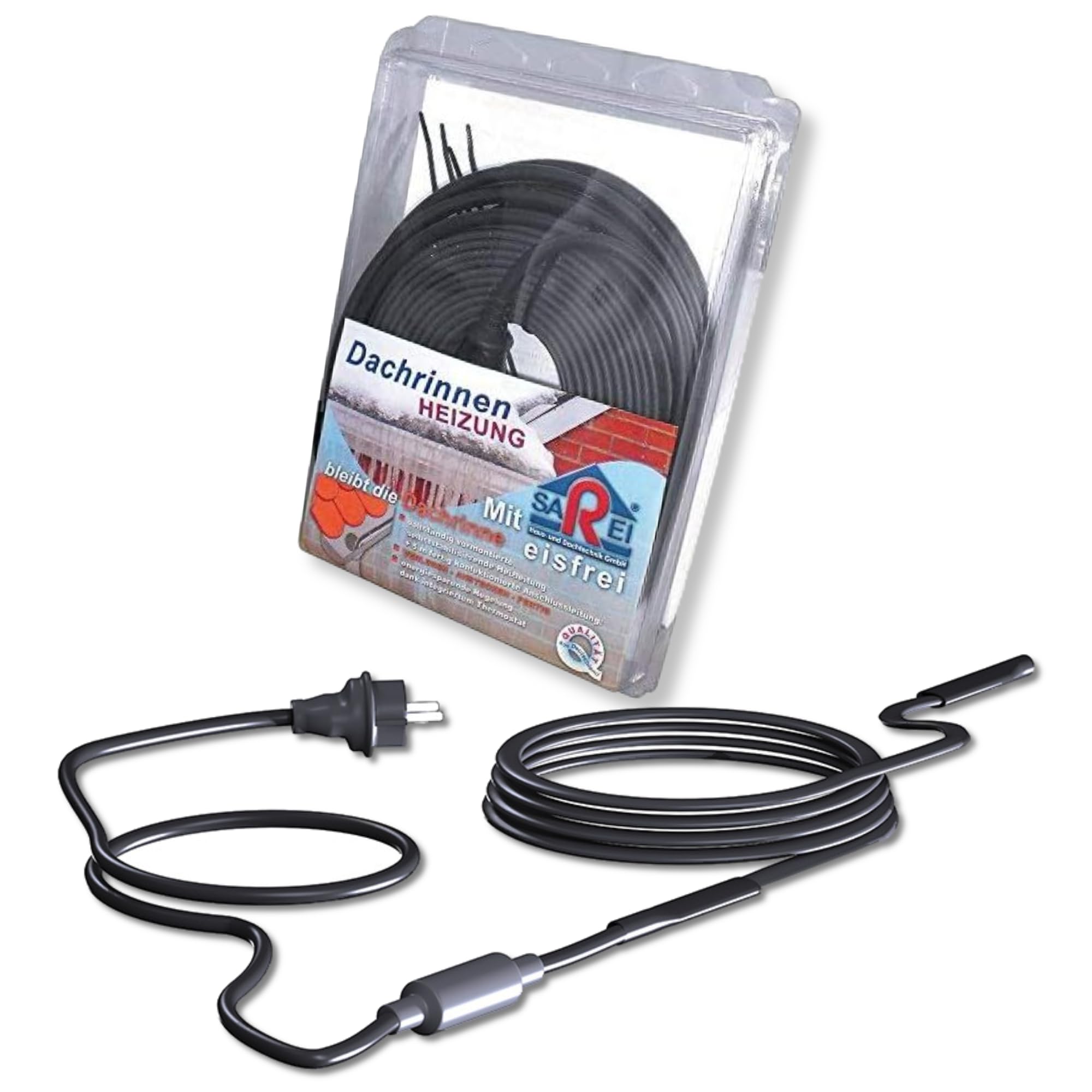 Sarei Haus- und Dachtechnik - Cavo riscaldante per grondaie, 15 m