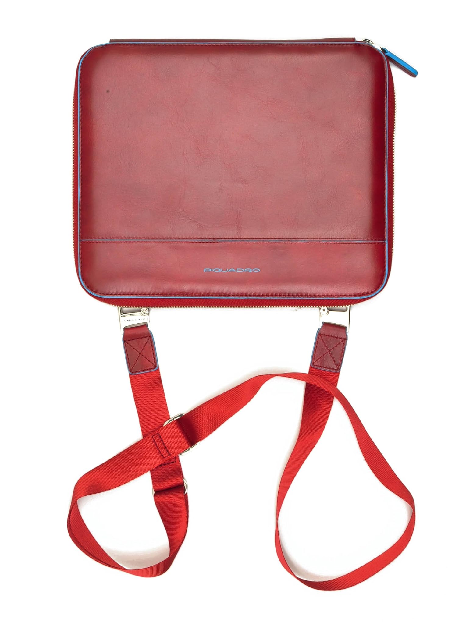 PIQUADRO Blue Square, Custodia iPad In Pelle Unisex - Adulto, Rosso
