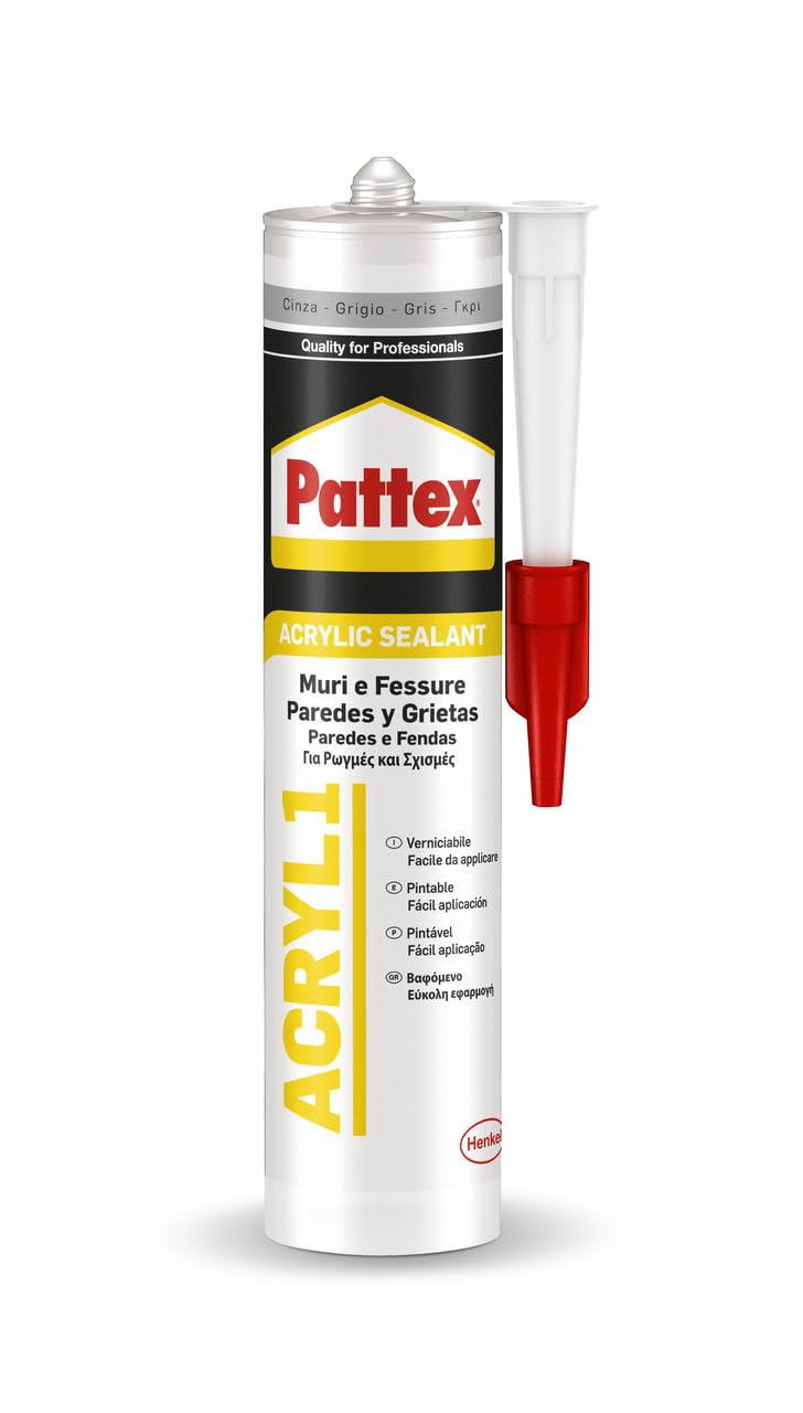 Pattex Sigillante Acrilico Acril One, Poliacrilico in Dispersione ...