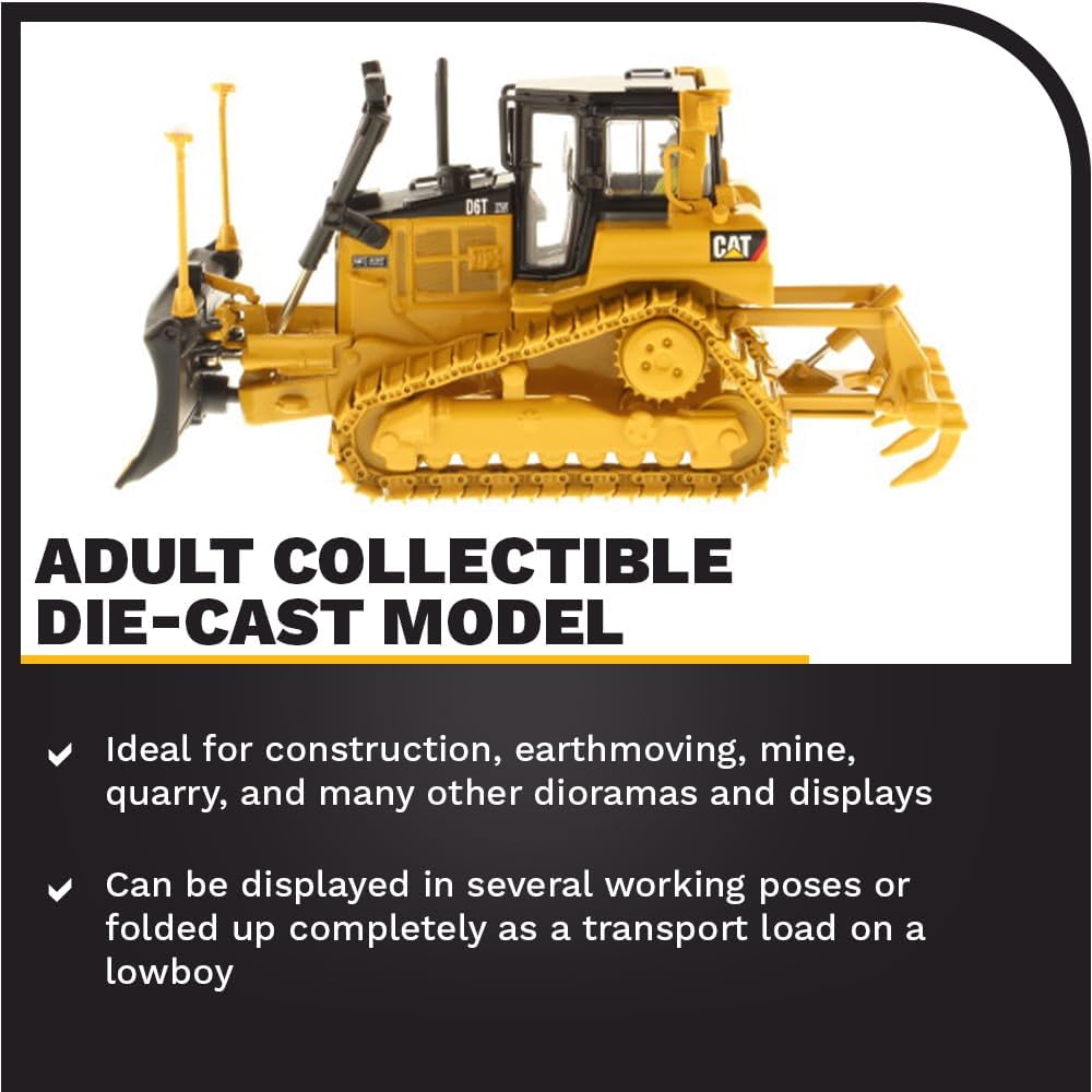 Diecast Masters Caterpillar Apripista Cingolato D6T 1:50 - immagine 3