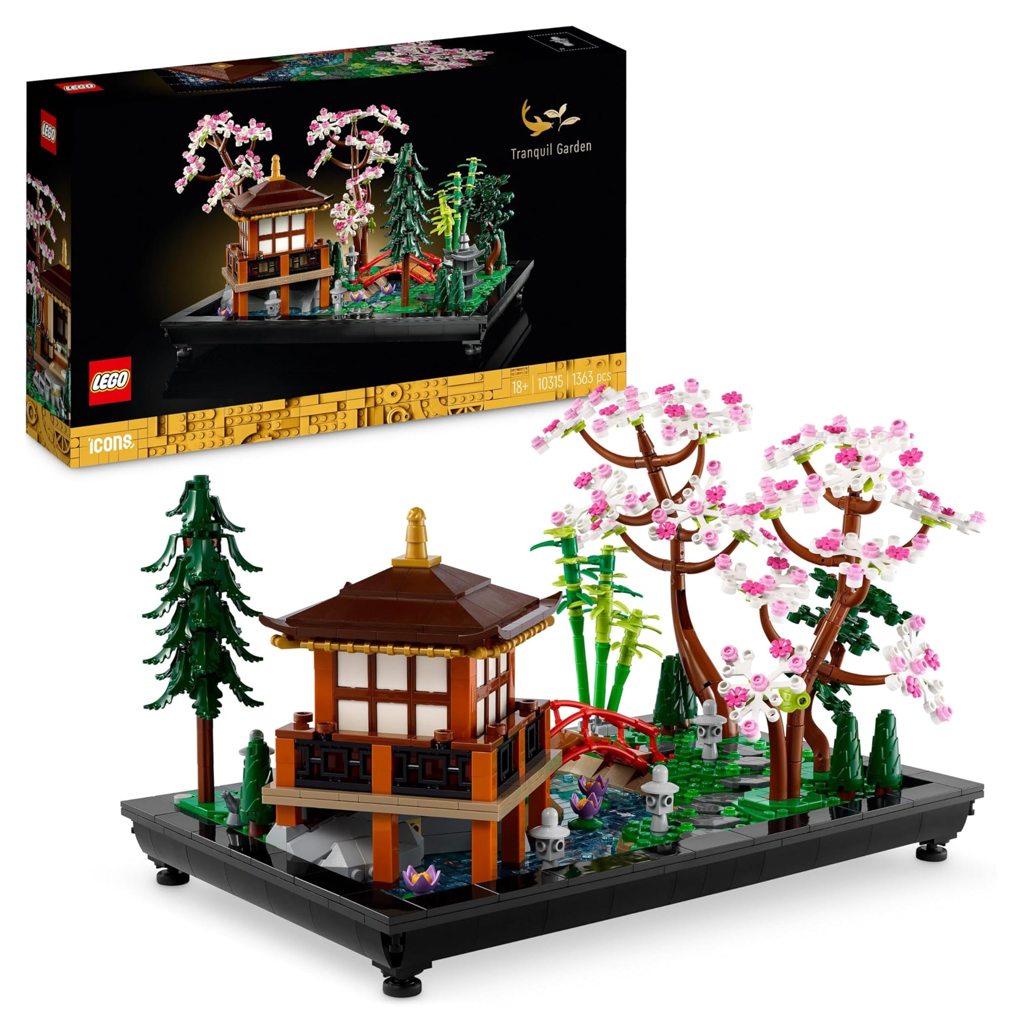 Lego 10315 Icons Il Giardino Tranquillo - Kit Botanico Zen