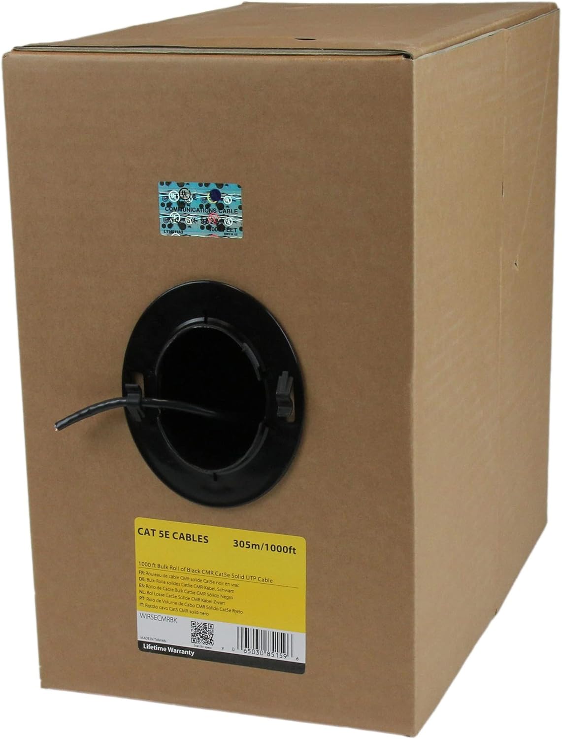 Startech.com Matassa Cavo Ethernet Cat5e 305m, Nero - immagine 1