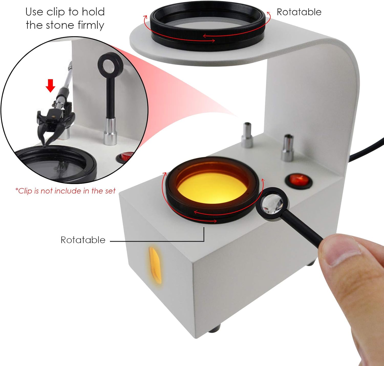 Polariscopio da tavolo integrato a LED - immagine 7