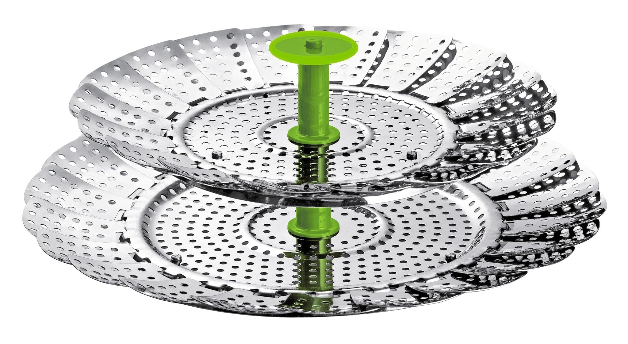 Kuhn Rikon, Cestello 2 in 1 per Cottura al Vapore, 14-22 cm, in Acciaio Inox