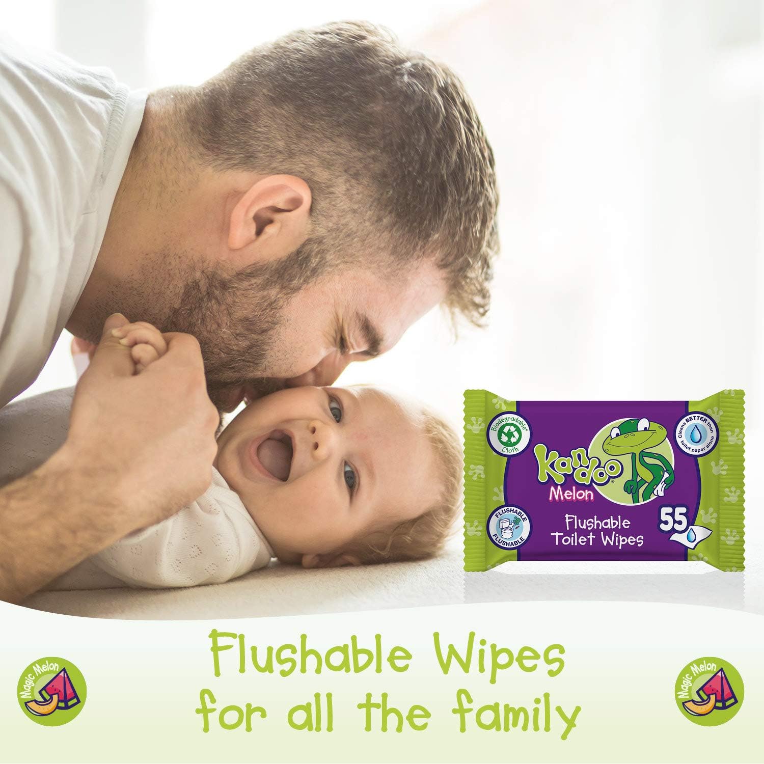 Kandoo Salviette di ricarica al melone - 12 confezioni - immagine 5