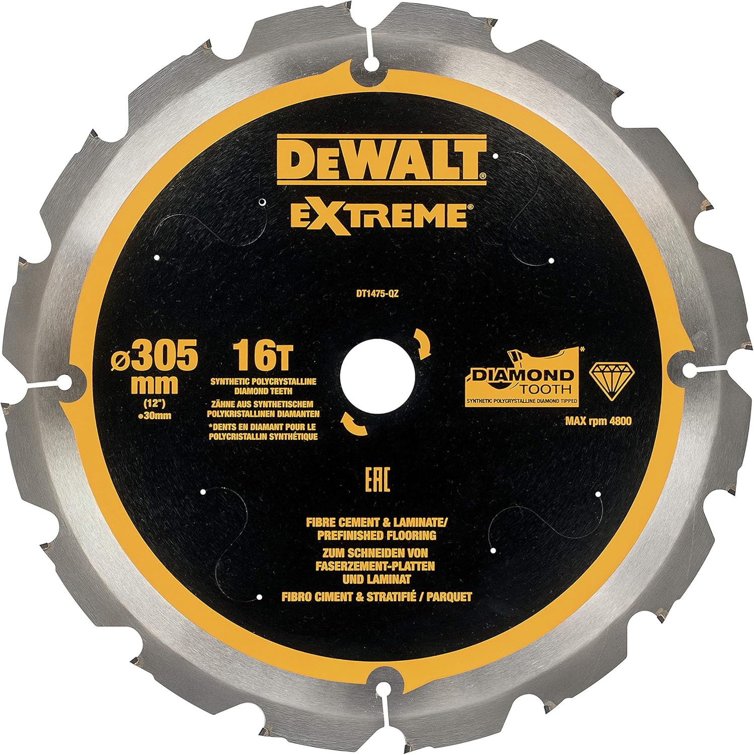 LAME CIRCOLARI PER FIBROCEMENTO - Lama Fibrocemento 305x30mm 16 denti