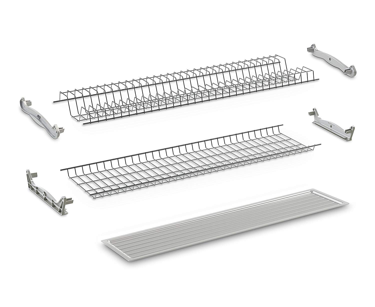 COMPAGNUCCI STORE SCOLAPIATTI IN KIT PLASTIFICATO GRIGIO PER MOBILE DA 80 cm