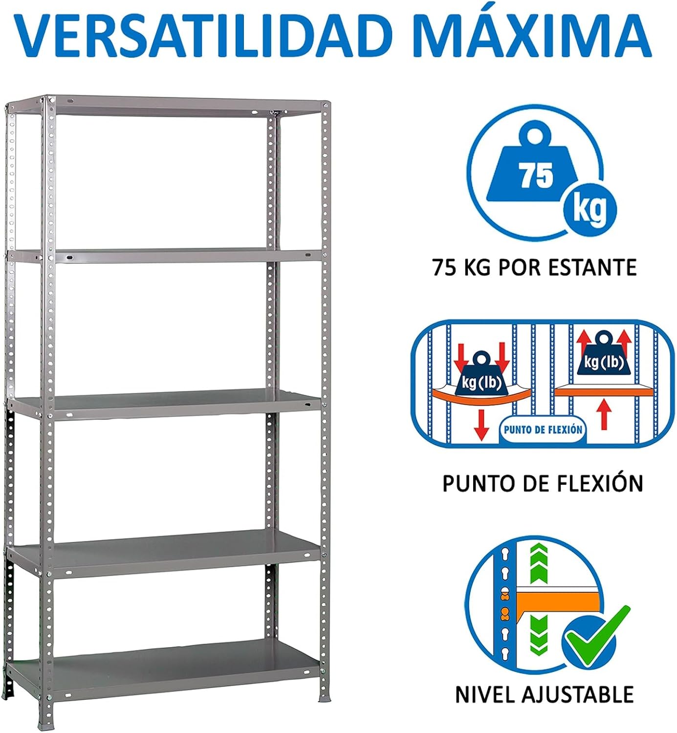 Simon Rack Scaffale Metallo Garage 2000x1000x400 mm - immagine 5