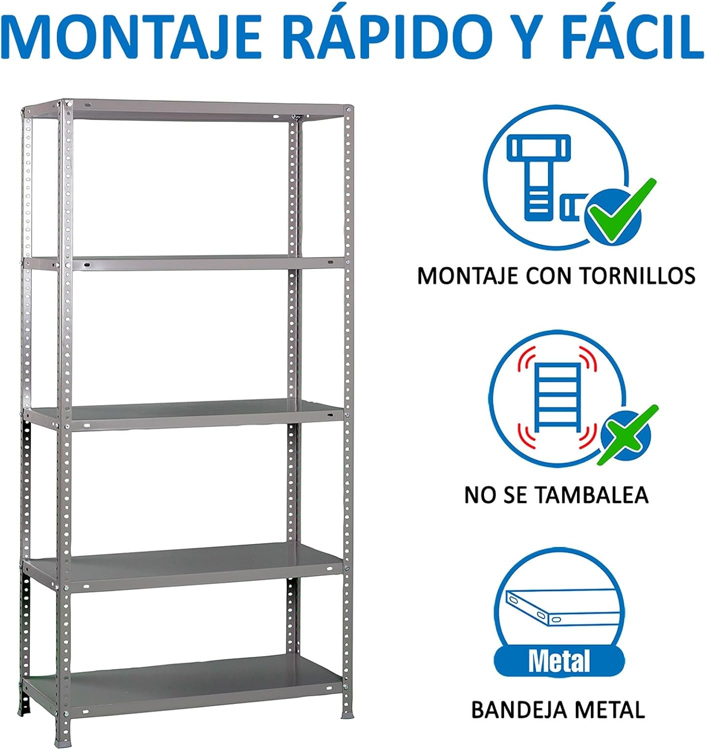 Simon Rack Scaffale Metallo Garage 2000x1000x400 mm - immagine 6
