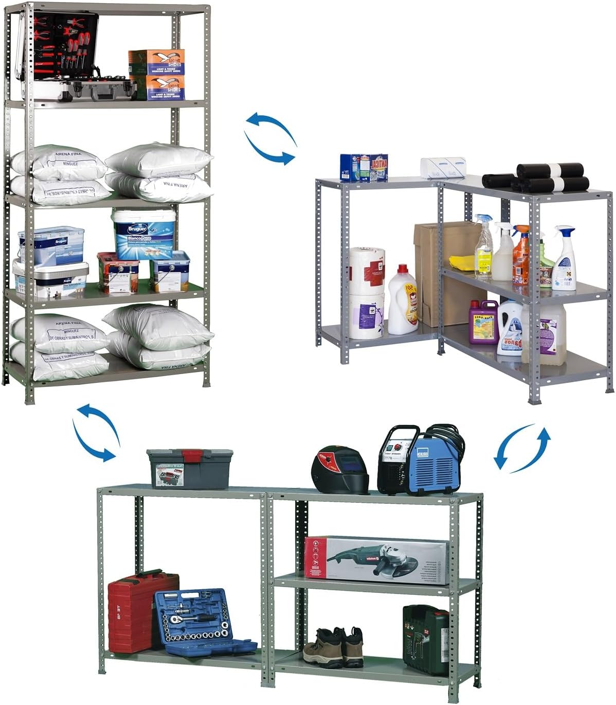 Simon Rack Scaffale Metallo Garage 2000x1000x400 mm - immagine 8