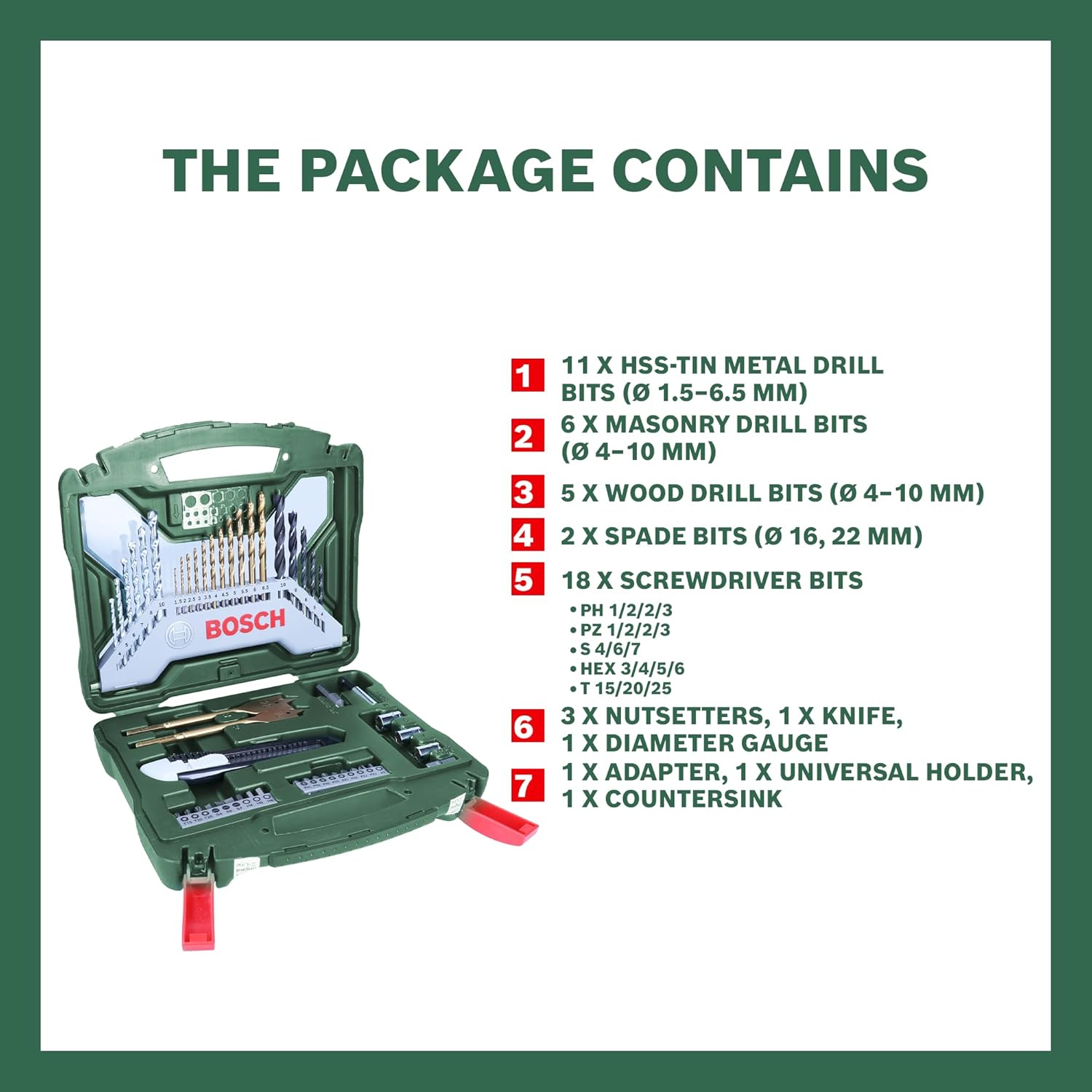 Bosch Set 50 Pezzi Punte e Bit Avvitamento X-Line - immagine 2