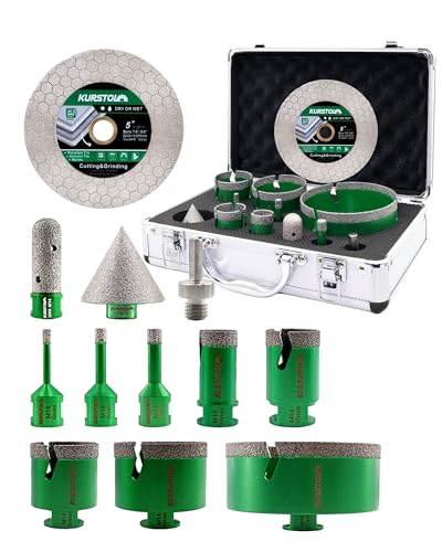 Kurstol Punte Diamantate Gres Porcellanato 12 Pezzi