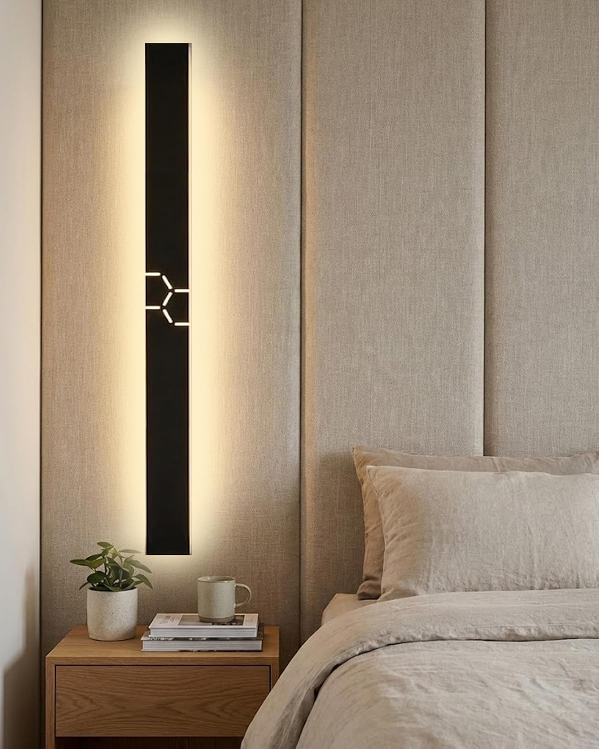 Applique LED Esterno/Interni IP65, Nero 38W - immagine 2