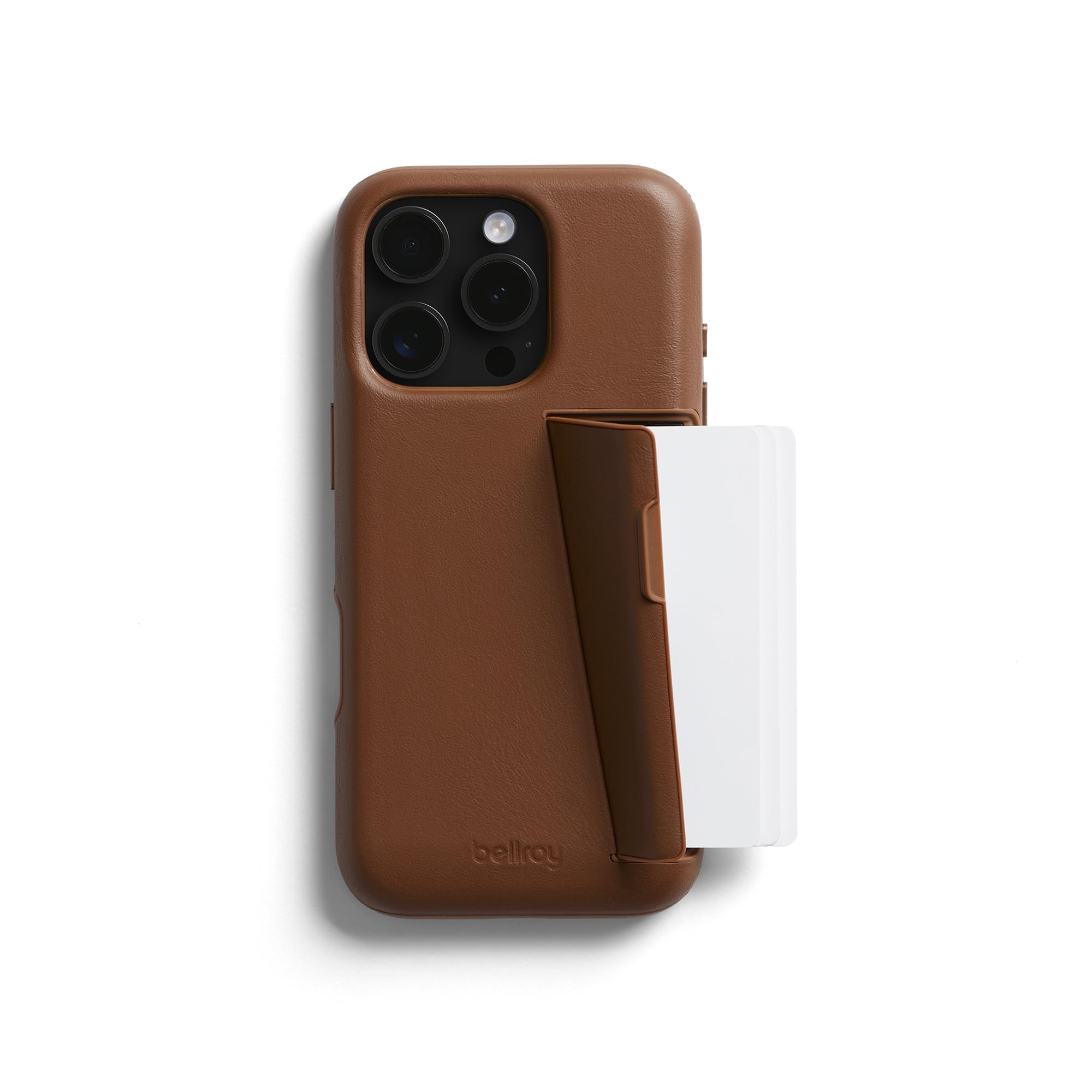 Bellroy Phone Case – 3 Card per iPhone 16 Pro Max, Sienna