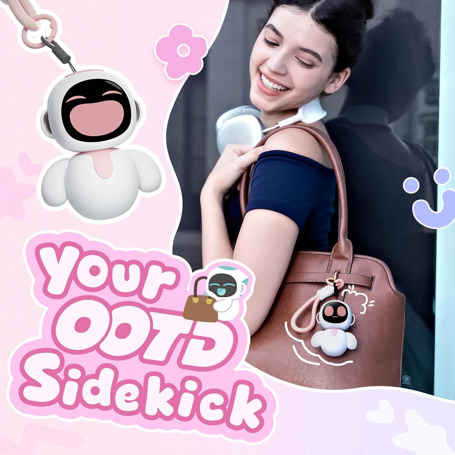 Energize Lab Eiliko Pink - Robot Portatile con AI - immagine 3