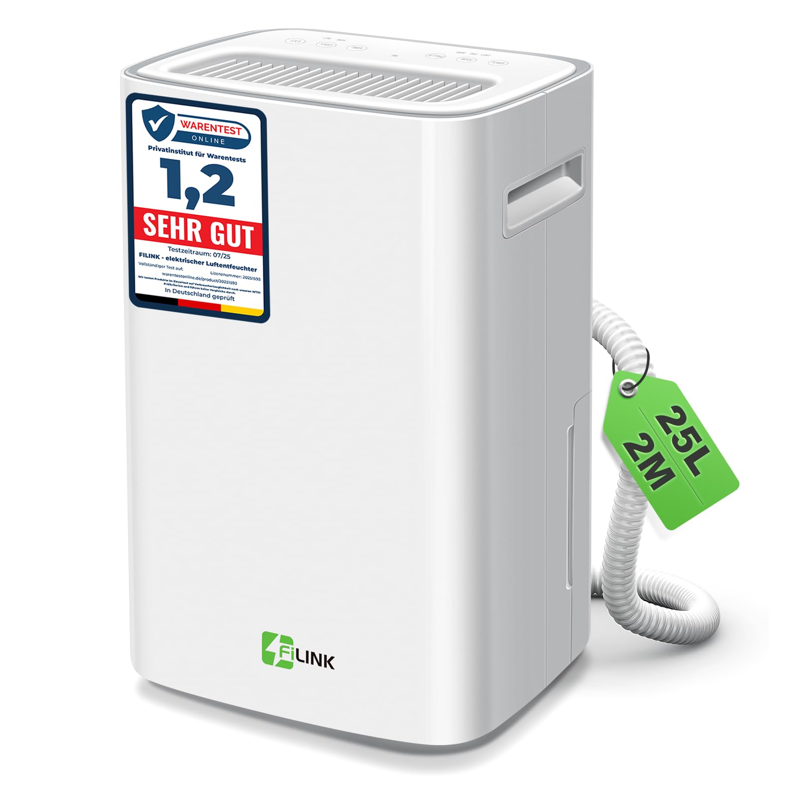 Deumidificatore Casa Muffa 25L/24h, Fino a 50㎡