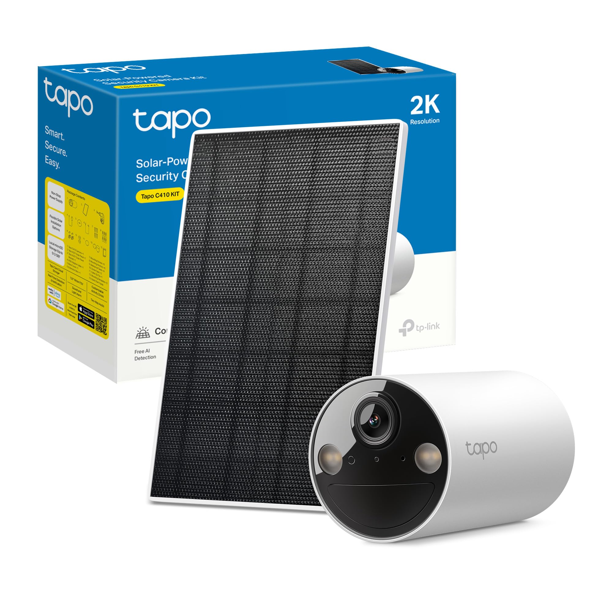 Tapo C410 KIT Telecamera WiFi Esterno Solare 2K 3MP