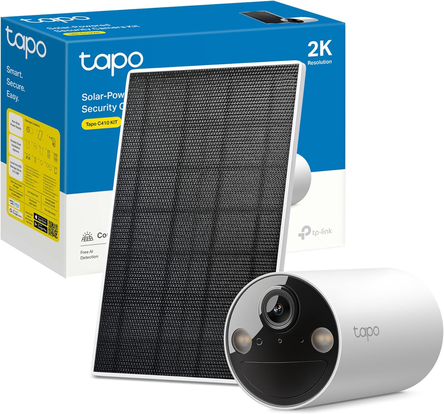 Tapo C410 KIT Telecamera WiFi Esterno Solare 2K 3MP - immagine 1