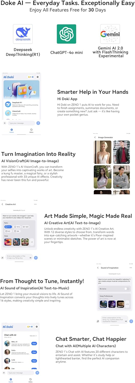 Blackview ZENO 1 - Tablet Android 15 AI 8" HD+ Verde - immagine 5