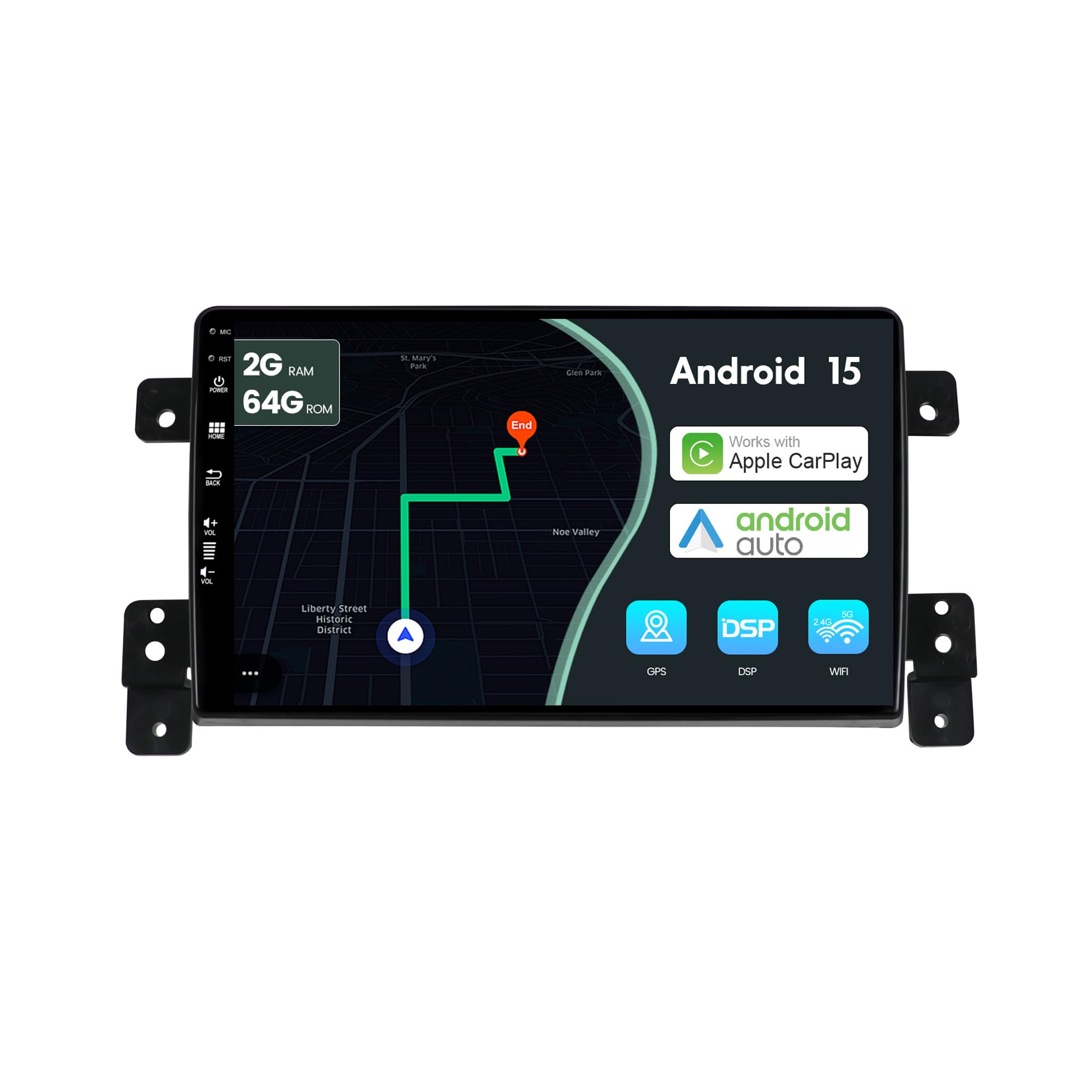 MSD Autoradio 9" per Suzuki Grand Vitara (2005-2015)