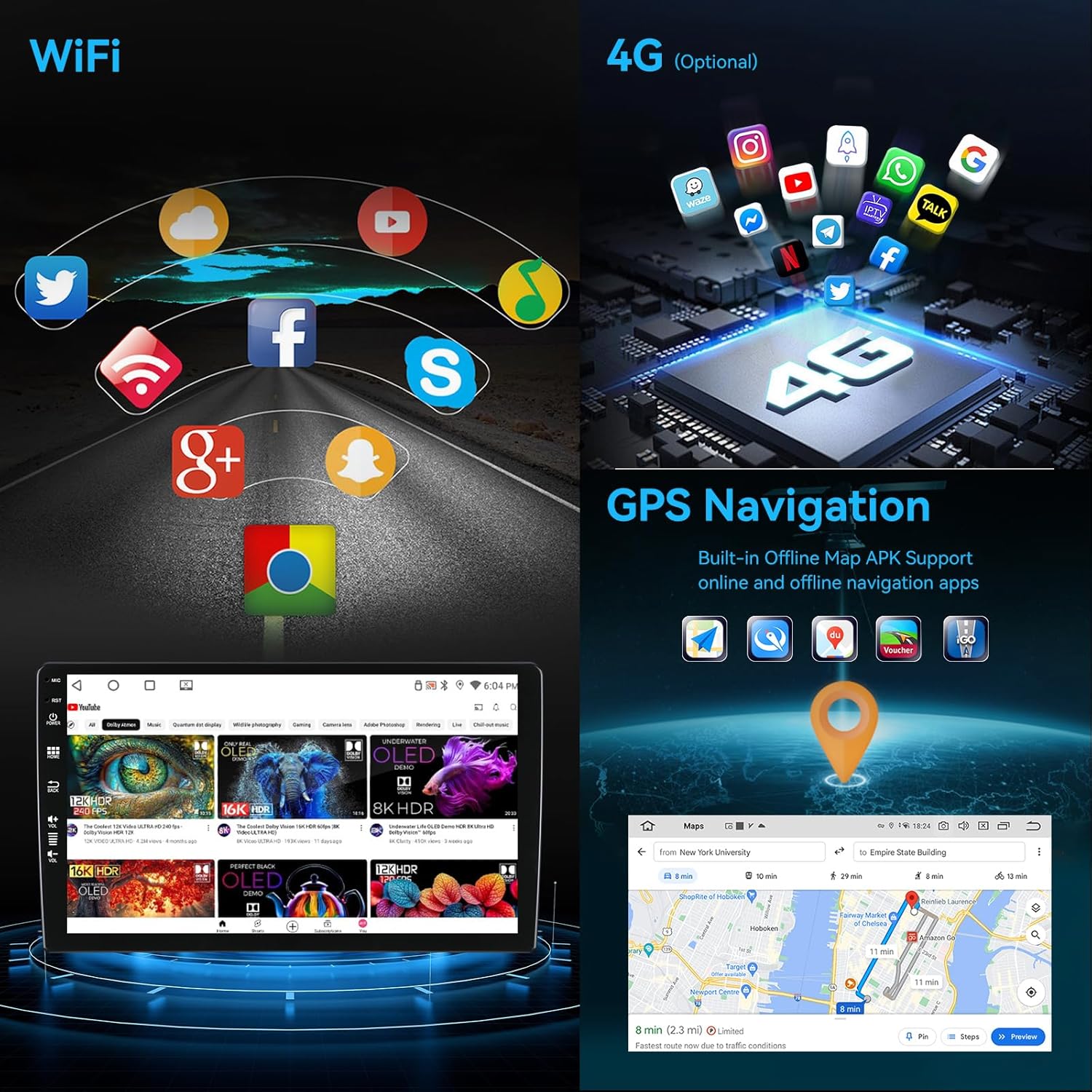 MSD Autoradio 9" per Suzuki Grand Vitara (2005-2015) - immagine 5