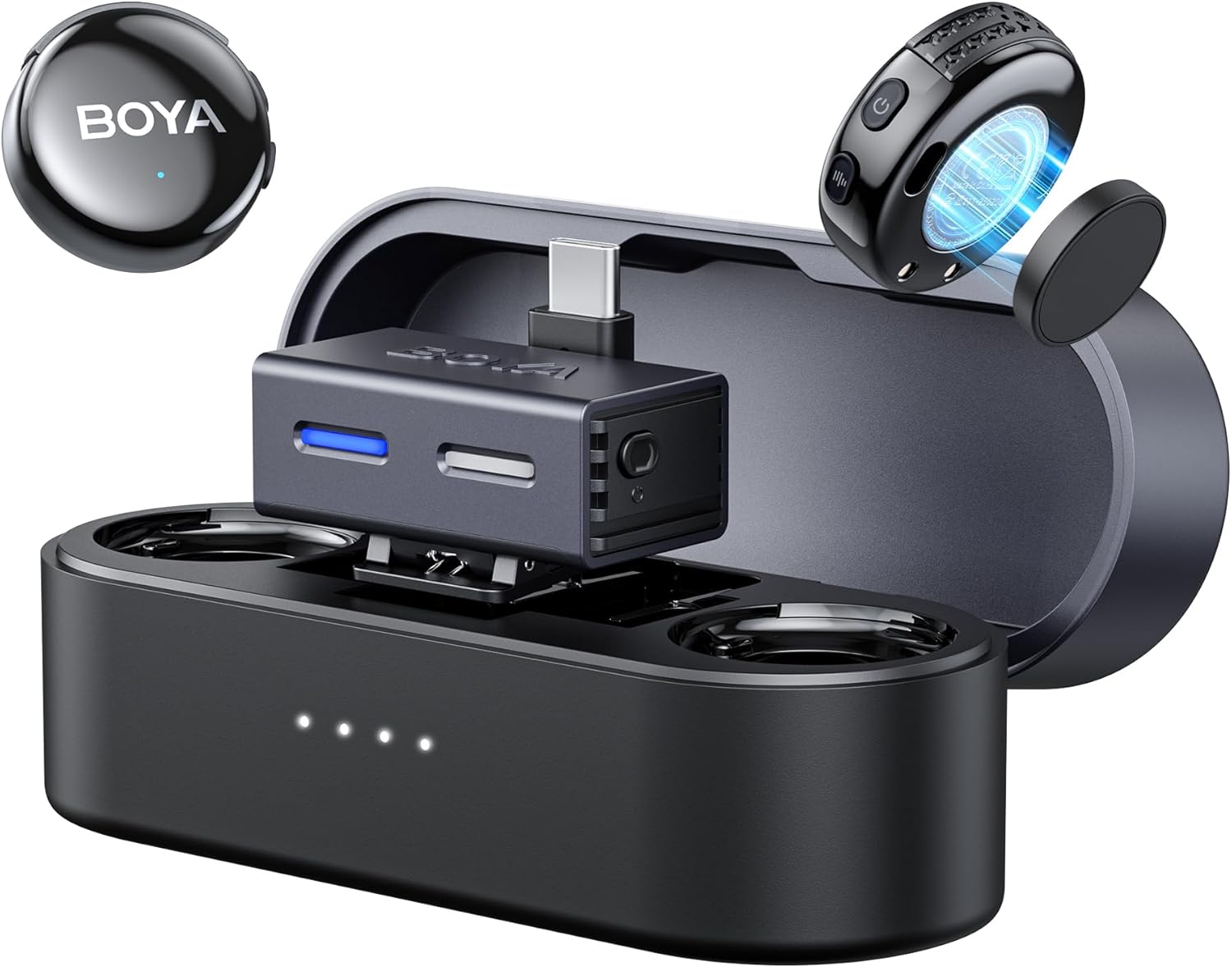 Boya BOYALINK 3 - Microfono Lavalier 3 in 1 RX - immagine 1