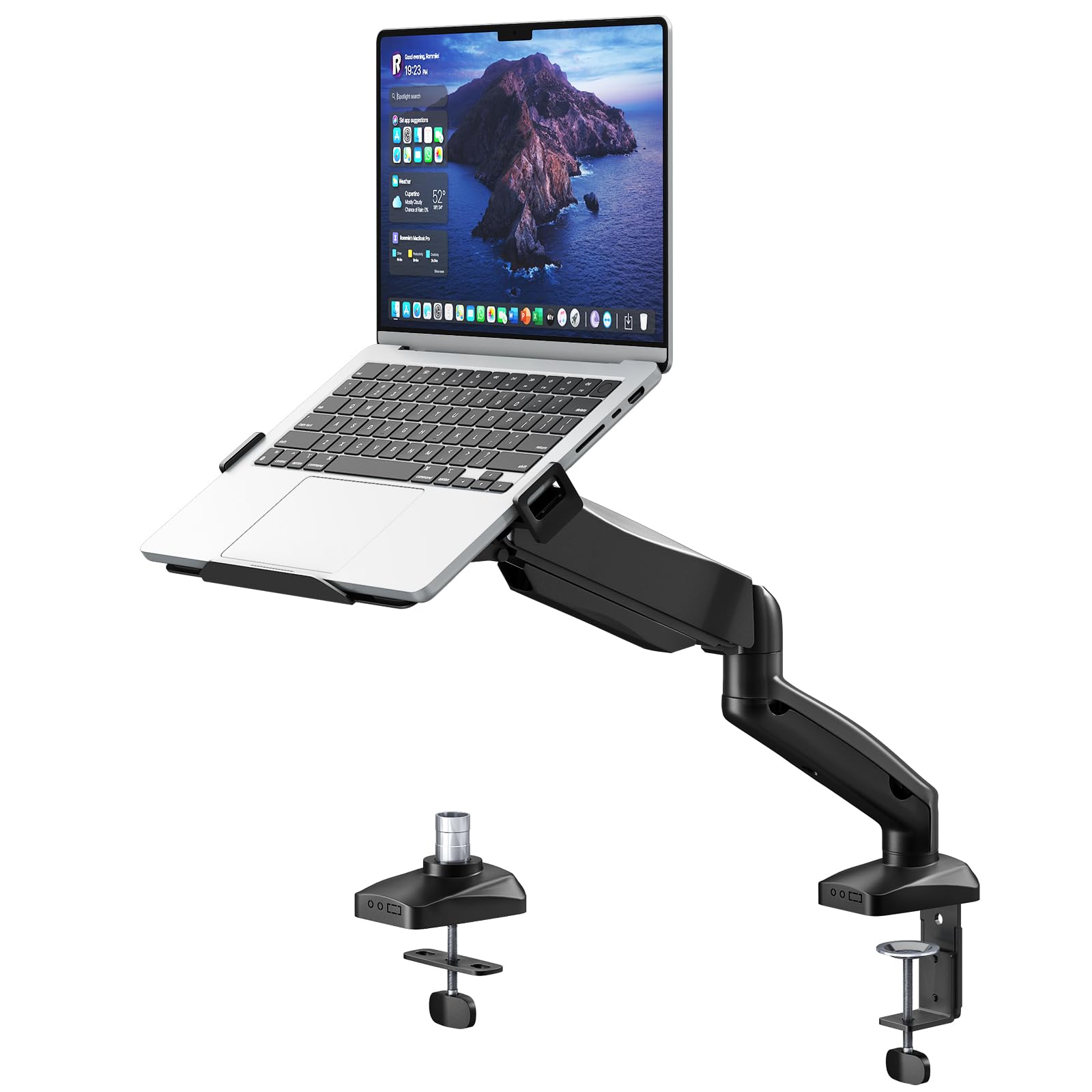 Standopia Supporto da Scrivania 2-in-1 per Laptop e Monitor