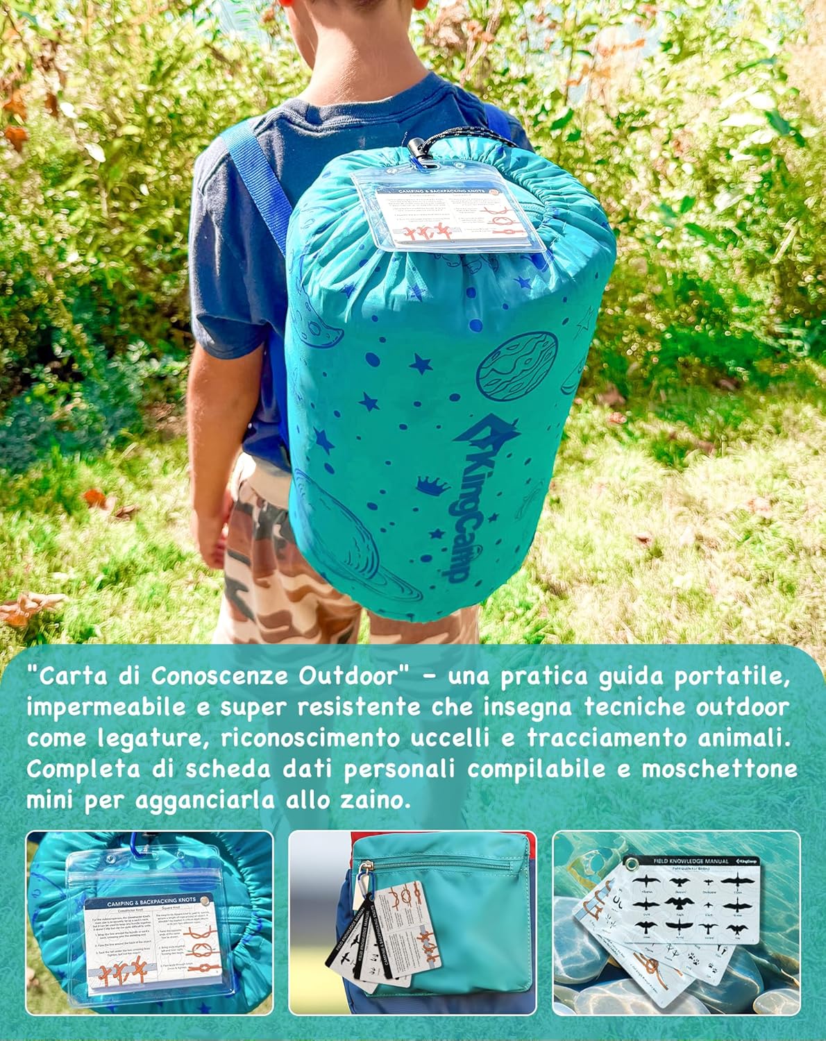 Kingcamp Sacco a Pelo Bambino in Flanella di Cotone - immagine 5