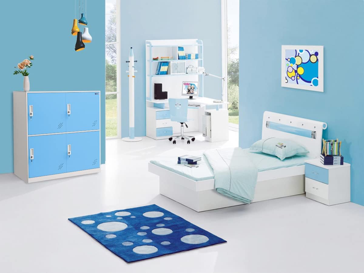 Mecolor Armadio da Ufficio/Casa con Cubo Organizzatore - immagine 6