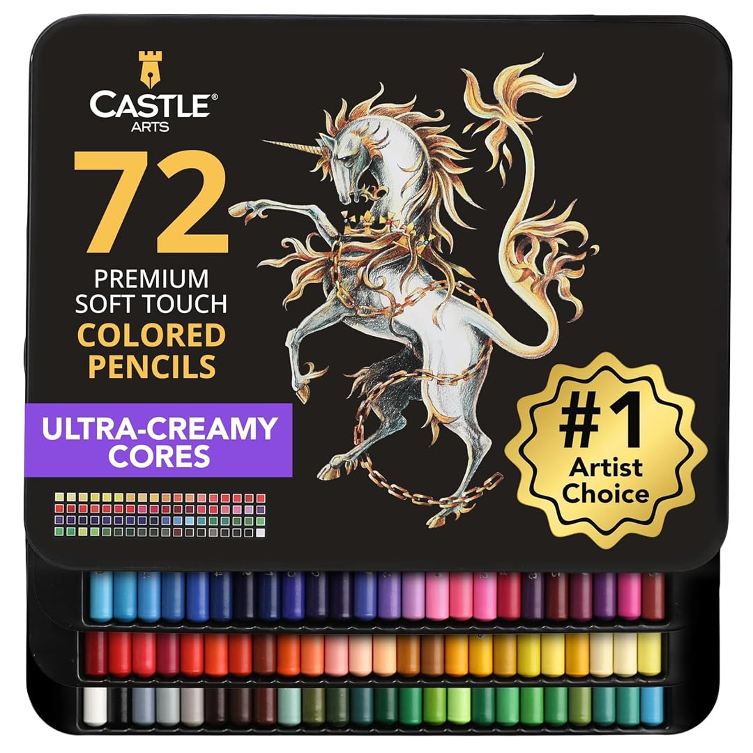 Castle Art Supplies - Set 72 Matite Colorate per Artisti