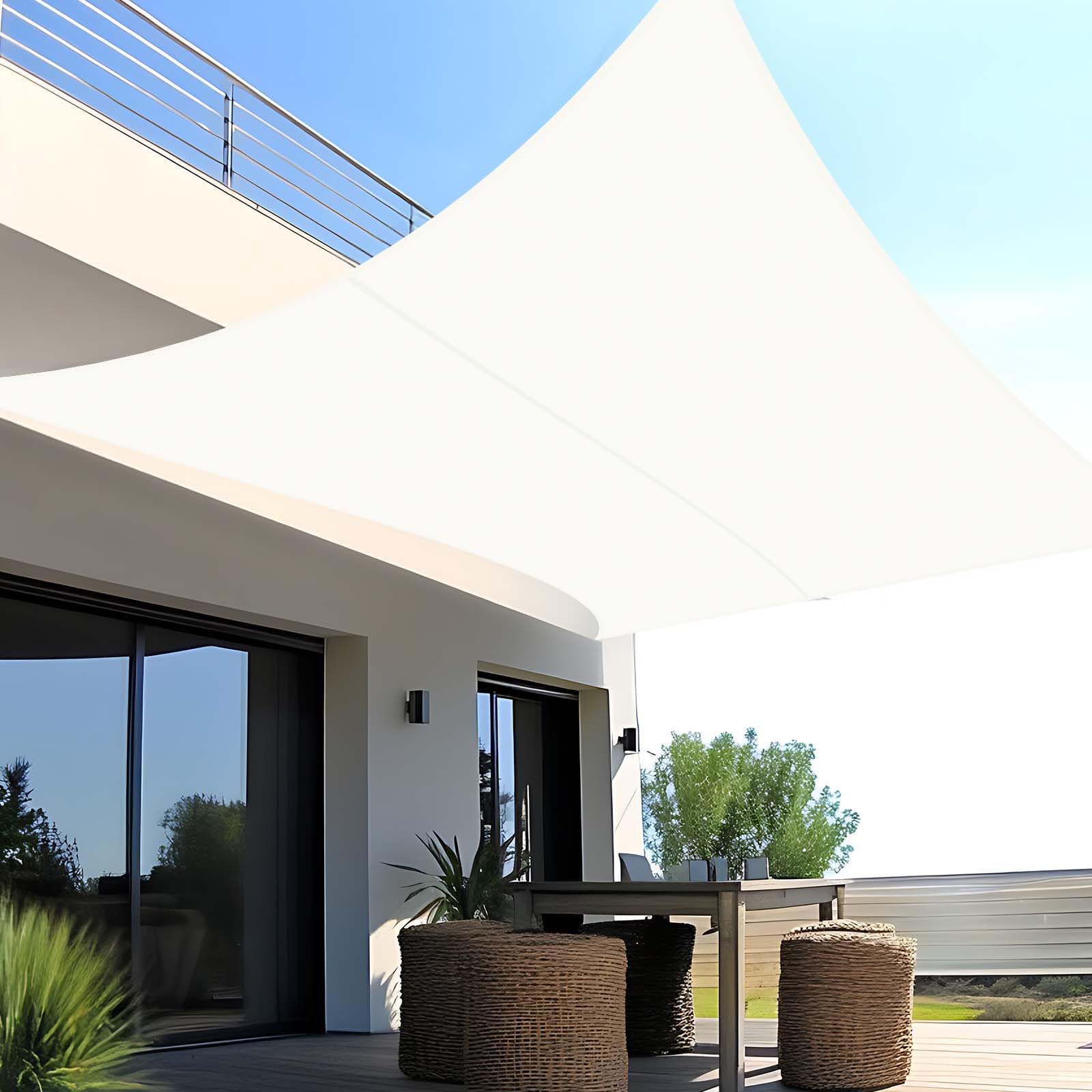 Sunny Guard Vela Ombreggiante Impermeabile 3x3.5m, Crema