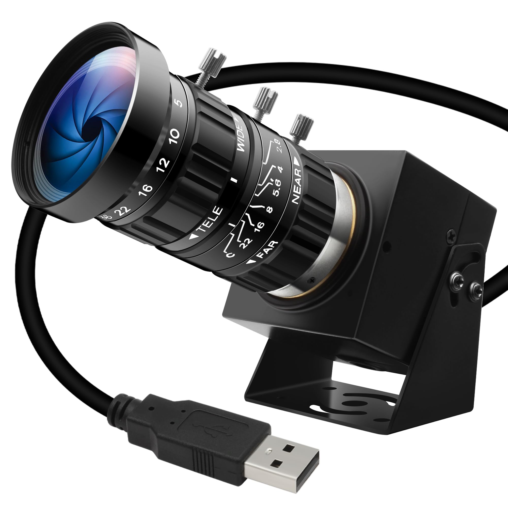 Elp Starvis Telecamera USB 1080P con Luce Debole