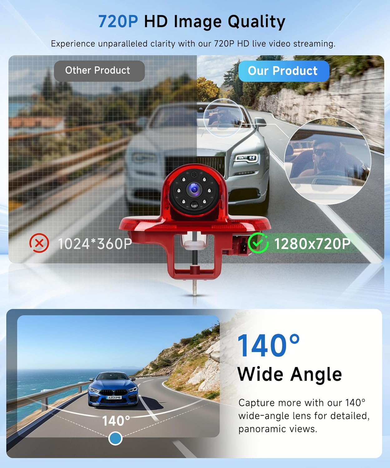 Telecamera Auto Posteriore con Luce Freno - immagine 2