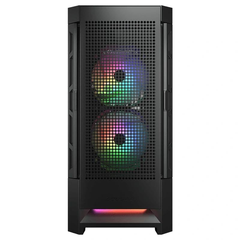 Scatola Semi-Tower RGB con Ventilazione Ottimizzata, Nero