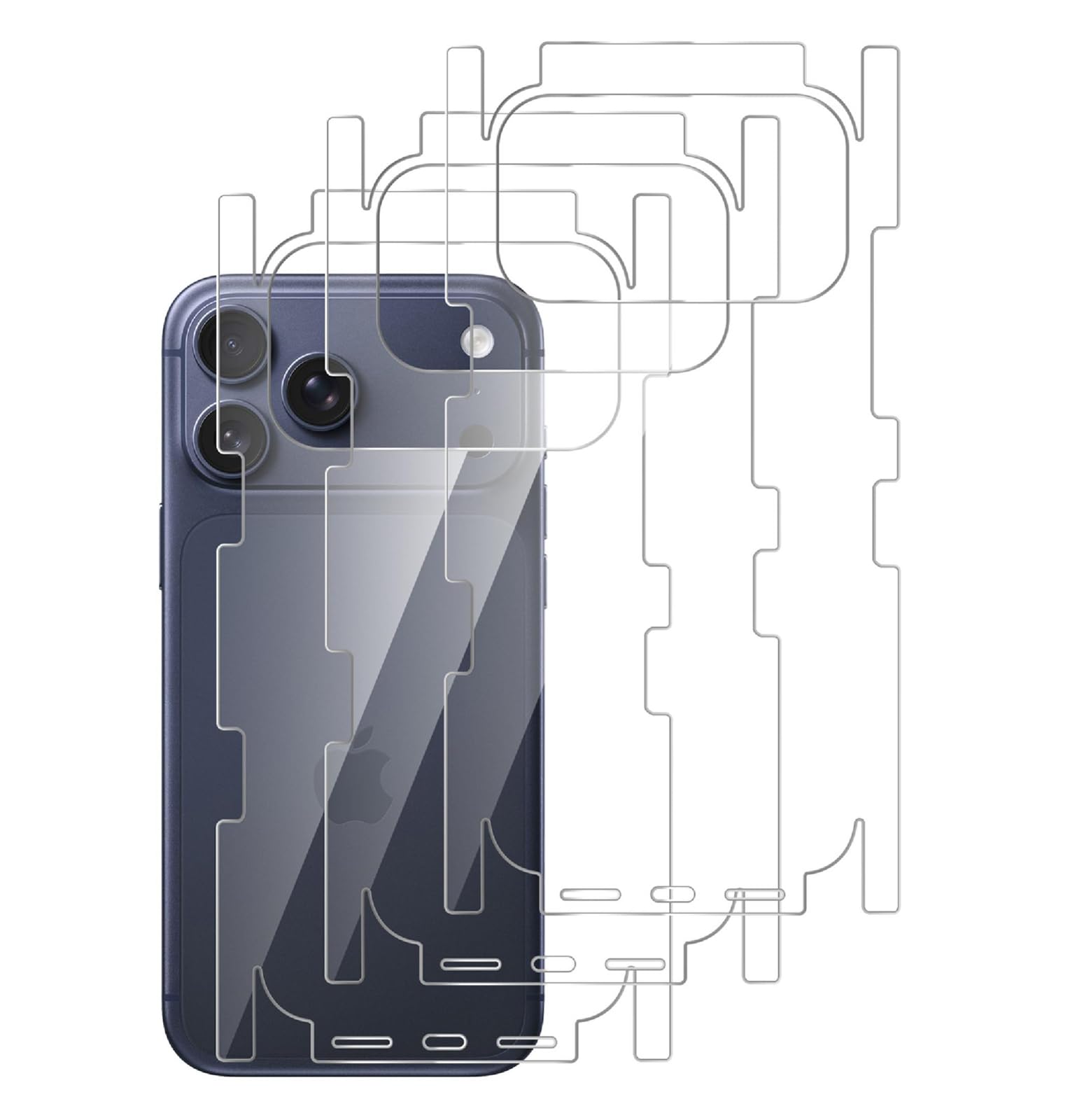 Giopuey 3 Pezzi Pellicola Protettiva Retro per iPhone 17 PRO Max