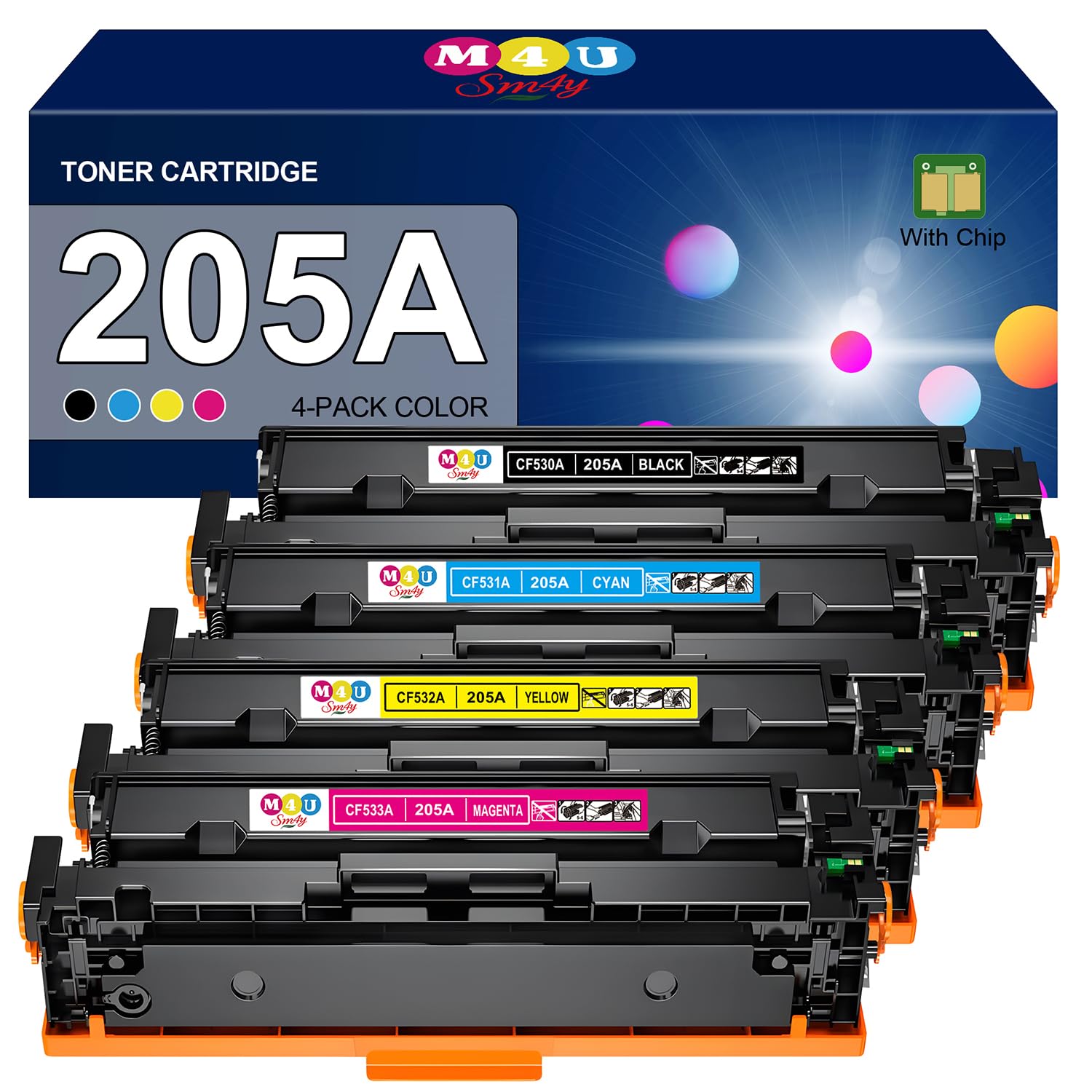 205A CF530A Cartuccia Toner Compatibile 4-Pack
