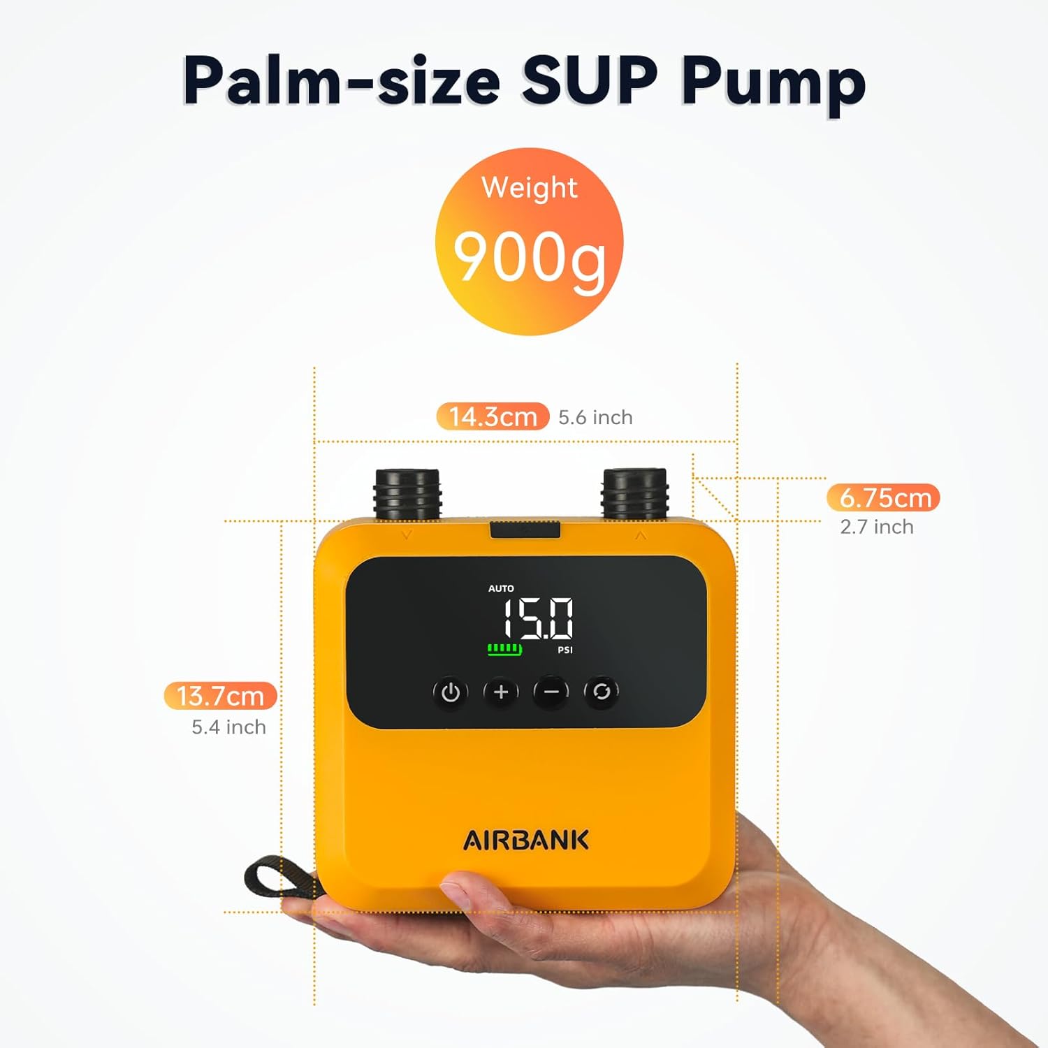 Airbank Mini Paddle Board Pump Pulse PRO 20PSI - immagine 2