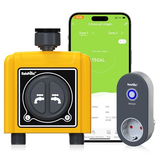 Rainpoint Centralina Irrigazione WiFi 2 Zone