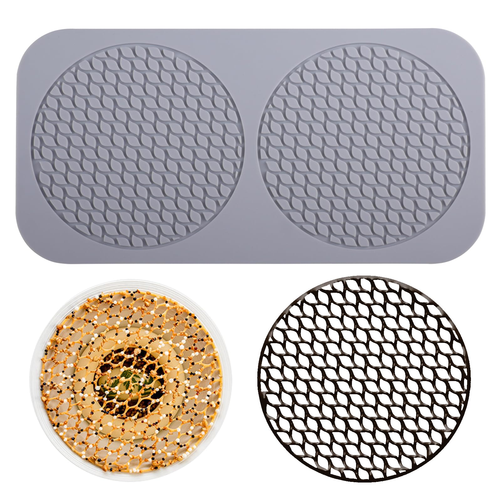 Stampi in Silicone per Dolci Stampi in Pizzo in Stampo in Silicone per Tulle per Caramelle,Caramelle,Decorazioni Artigianali,Cioccolato