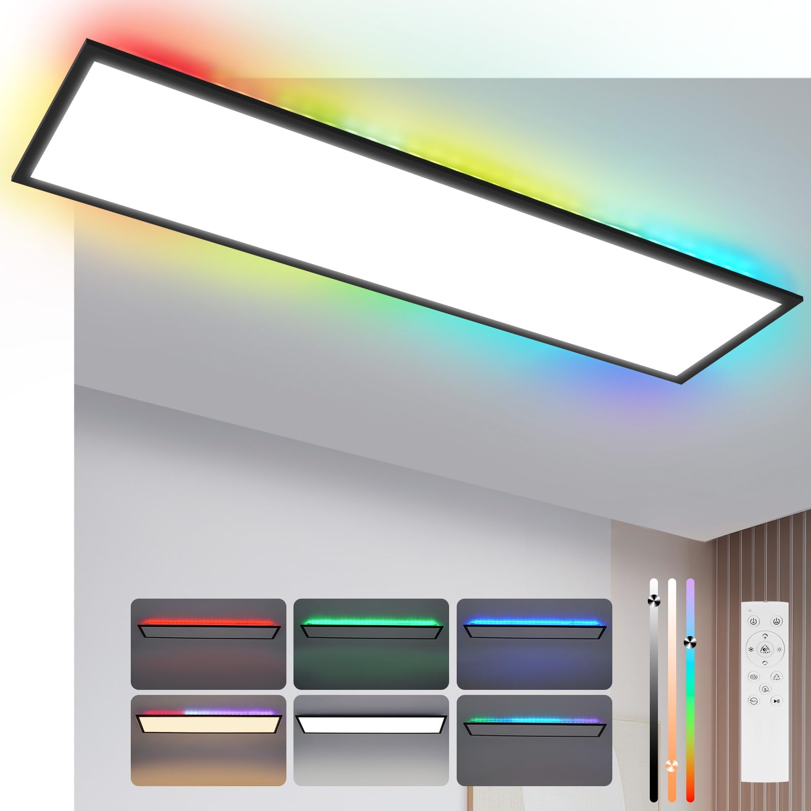 Pannello LED 100x25 Dimmerabile RGB Retroilluminato 24W