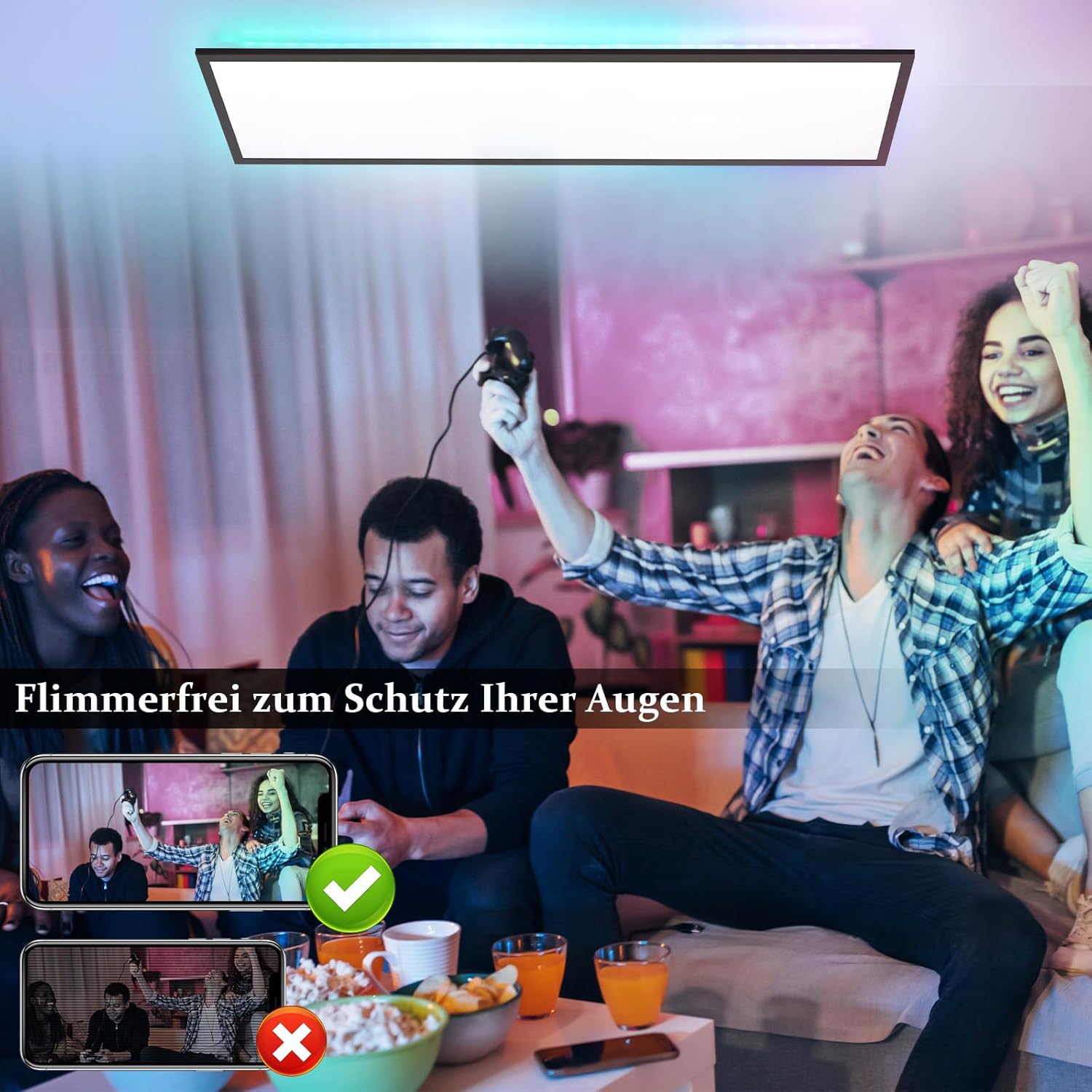 Pannello LED 100x25 Dimmerabile RGB Retroilluminato 24W - immagine 8