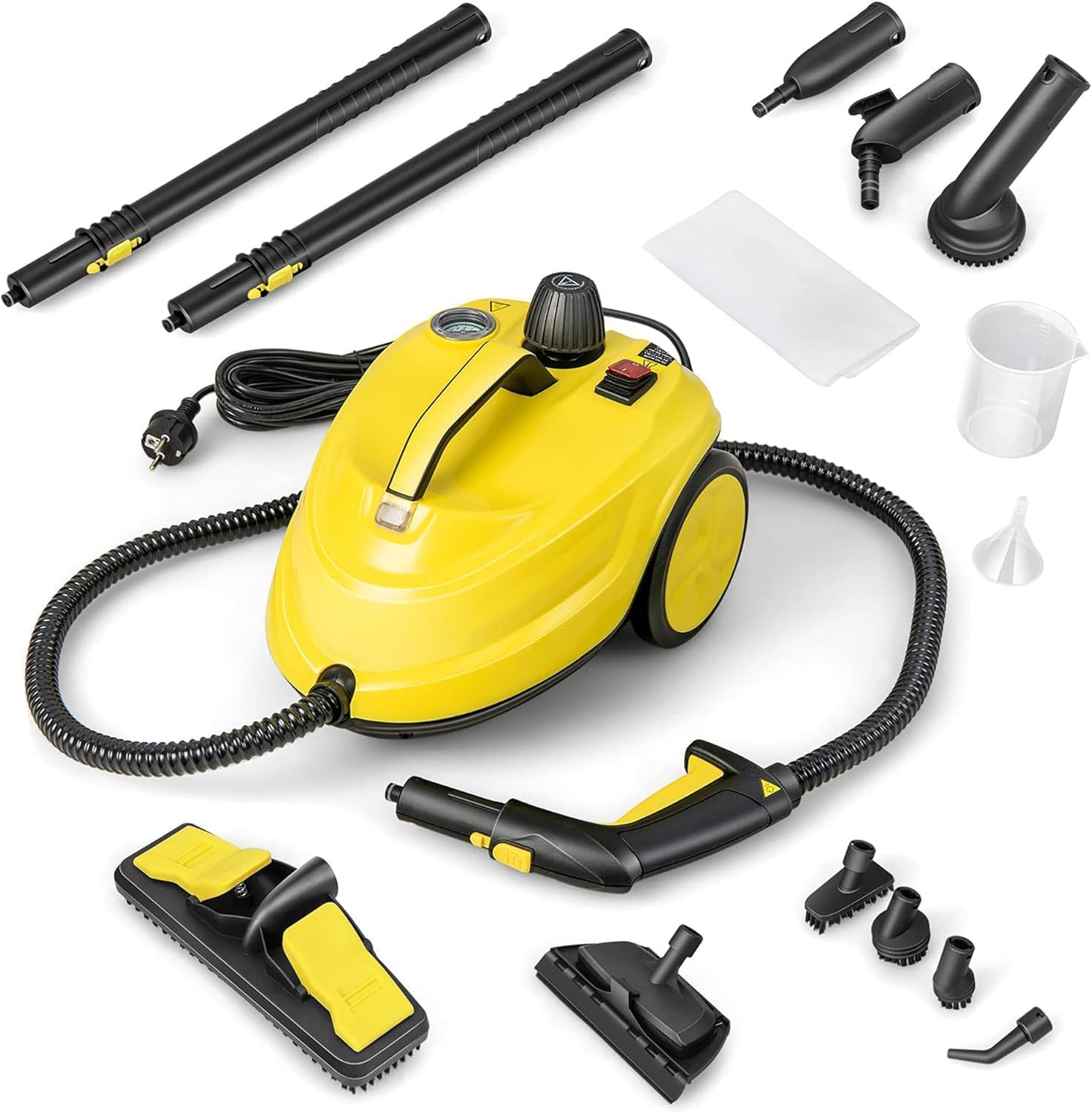 Fantask Pulitore a Vapore 2000W con 13 Accessori