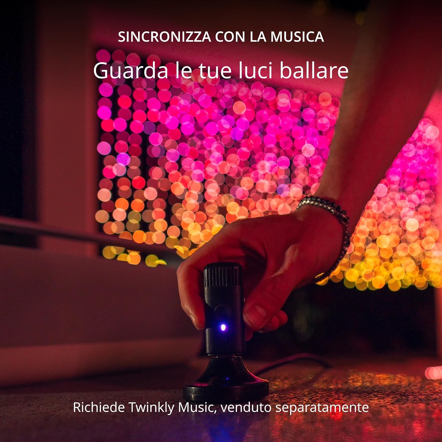 Twinkly Curtain 210 LED RGB+Bianco Smart, 1.5m x 2.1m - immagine 7