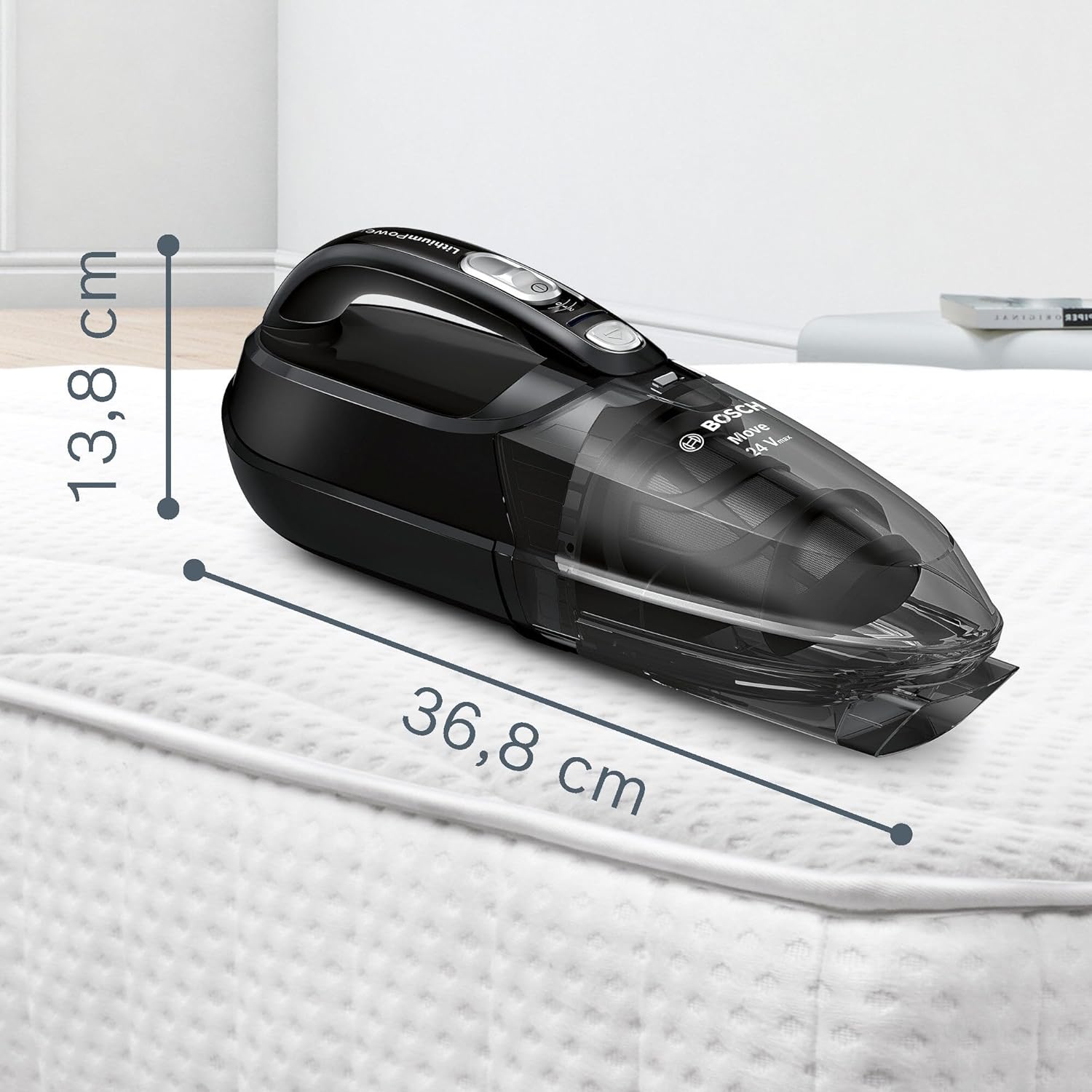 Bosch Move Lithium - Aspirapolvere a Mano 24V, Nero - immagine 3