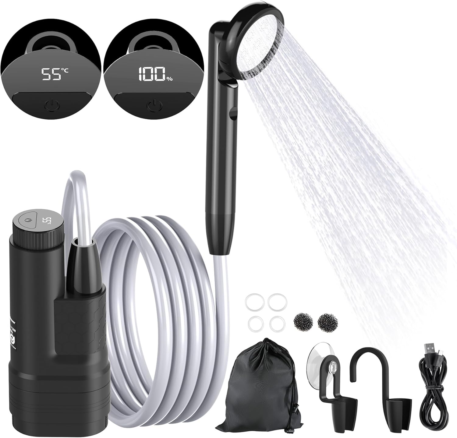 YAOBLUESEA Doccia da Campeggio con Pompa - immagine 1