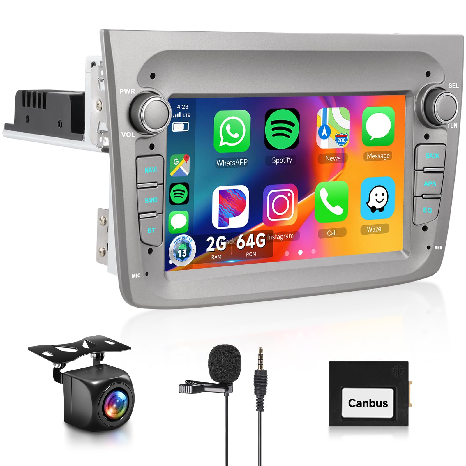 Hodozzy CarPlay Autoradio 7" per Alfa Romeo MITO (2008-2016)