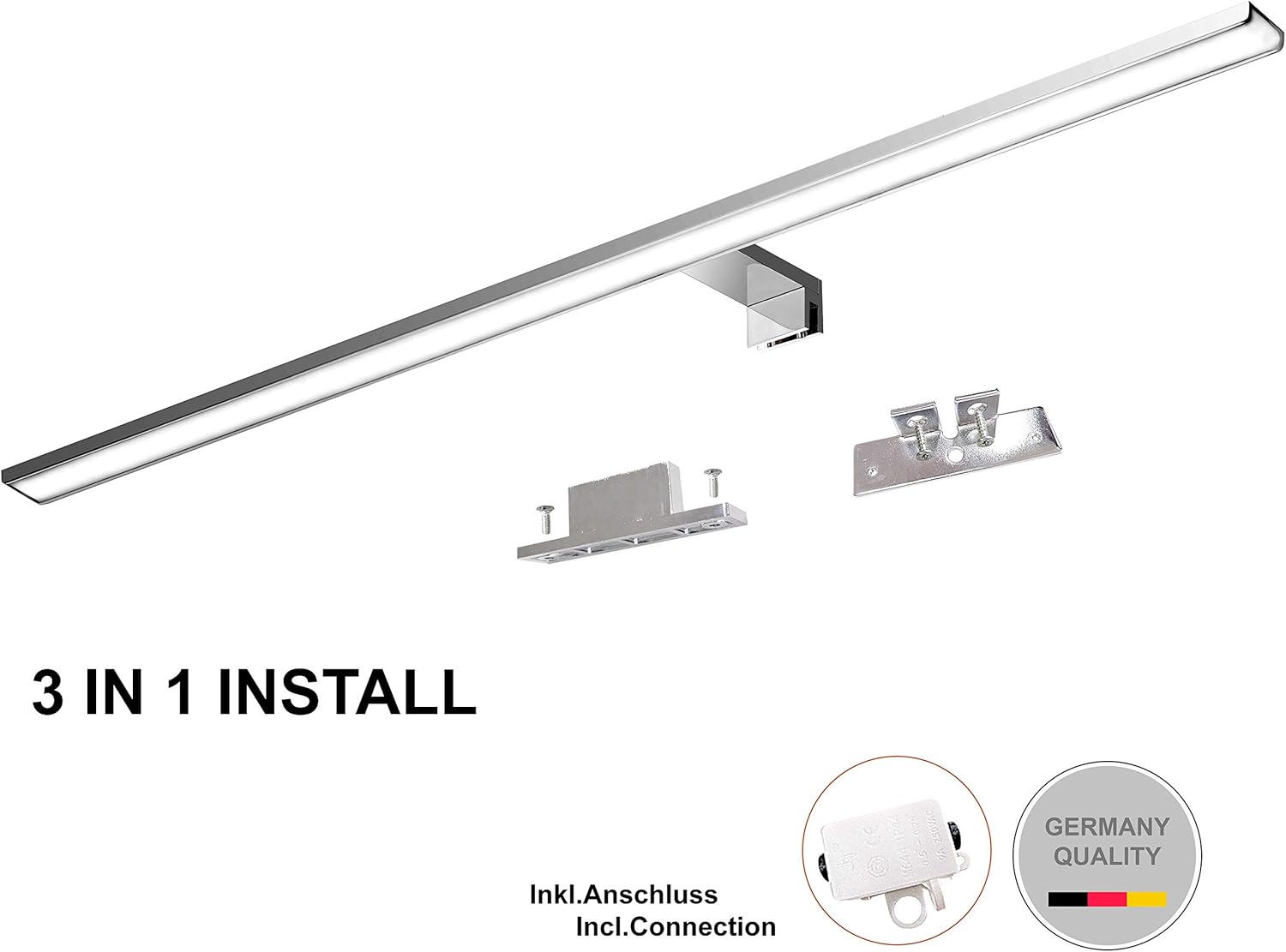 Yiqan Lampada da Specchio LED 80cm 15W 4000K - immagine 2